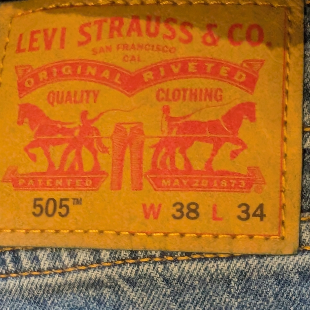 Levi's 505's 38 X 34 New With Tags - Picture 6 of 9